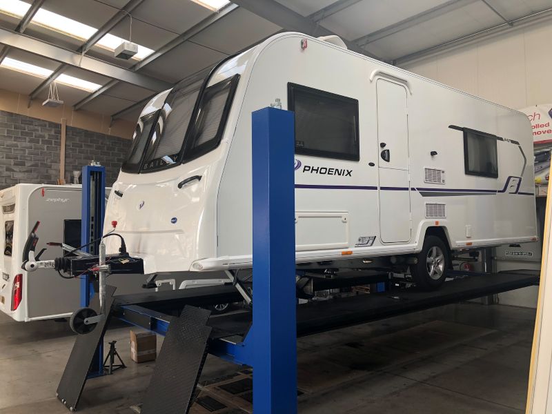 Caravan servicing in Gower