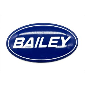 Blue & White Bailey Oval Badge