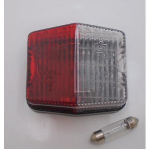Side marker light red/clear