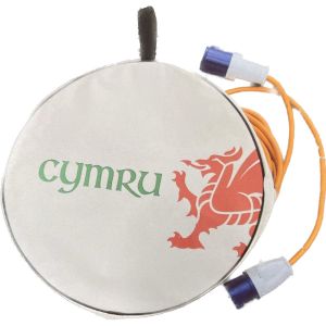 HTD Wales Cymru mains electric cable bag with welsh dragon
