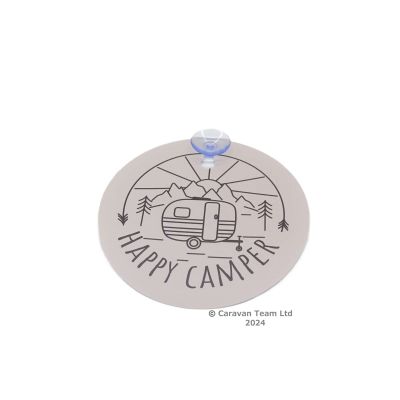 Happy Camper Window sign with suction cup 