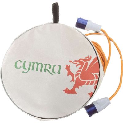 HTD Wales Cymru mains electric cable bag with welsh dragon