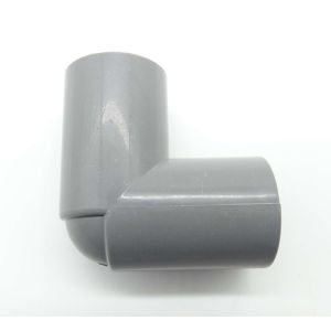 Grey 28mm push fit 90 degree connector