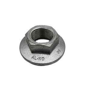 Front view of AL-KO 36mm One Shot flanged hub nut for caravans and trailers – Caravan Team Swansea