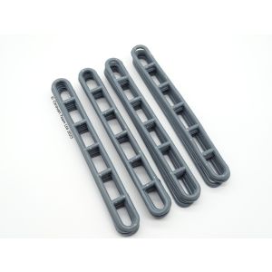 Rubber Awning Ladder Straps Grey