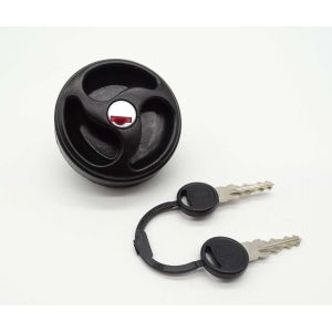 Filler Cap Vented with Barrel & Keys Black
