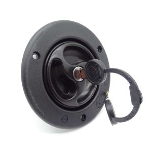 Black tank filler 40mm complete with cap and keys
