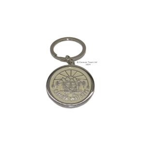 Metal keyring for campervan keys