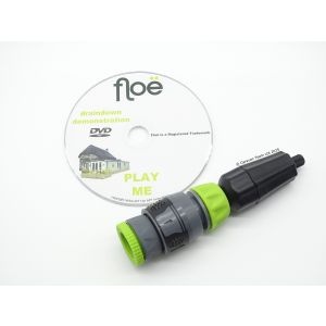 Floe water drainage kit for cabins and static caravans with fittings and demonstration DVD