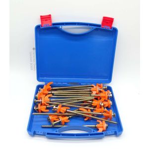 20 Hard Heavy Duty Ground Pegs - Drill Type