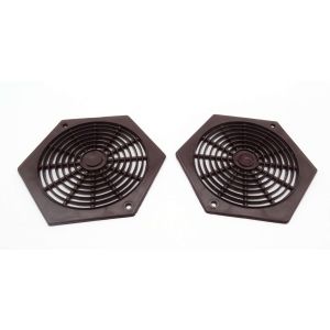 Hexagonal air vents in brown