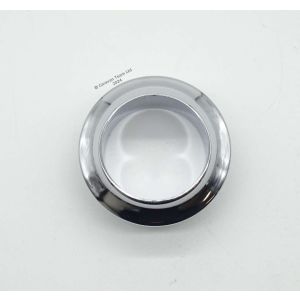 Large Plastic Chrome Rosette