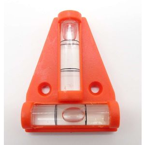 Red triangle magnetic spirit level