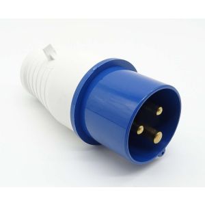 Blue and White mains site plug
