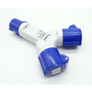 2 way 16A Mains Hook-up Splitter