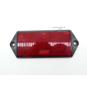 Maypole rectangular reflector - red