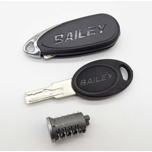 Pair of Bailey keys with lock barrel