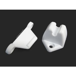White Snap Plastic Door Retainer