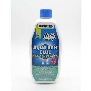 Thetford Aqua Kem Blue Concentrated Eucalyptus toilet fluid in a 780ml bottle