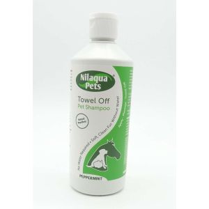 Towel off waterless pet shampoo