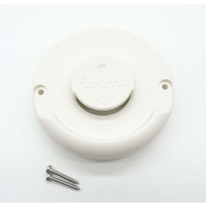 Ivory coloured cowl cover for Truma combi boiler flue