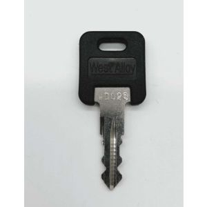 WD West Alloy key with black tab